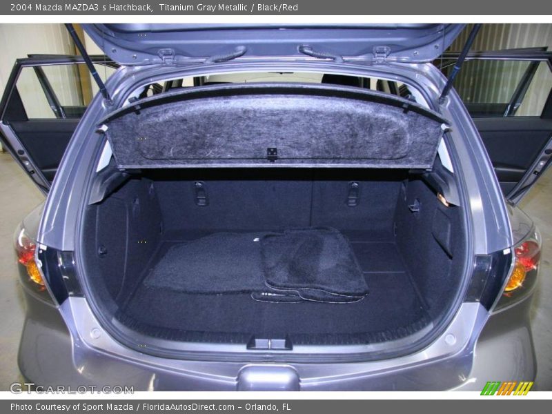 Titanium Gray Metallic / Black/Red 2004 Mazda MAZDA3 s Hatchback