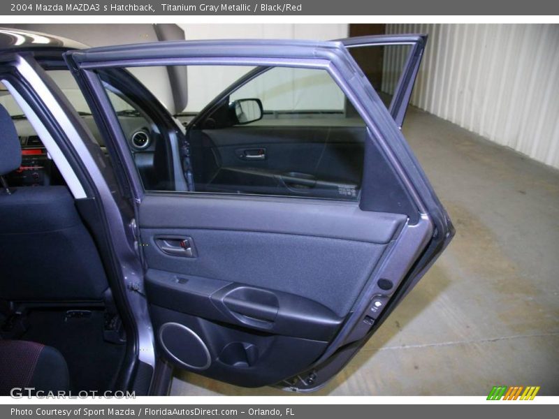 Titanium Gray Metallic / Black/Red 2004 Mazda MAZDA3 s Hatchback