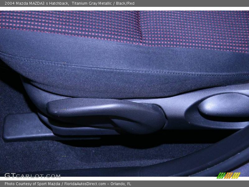Titanium Gray Metallic / Black/Red 2004 Mazda MAZDA3 s Hatchback