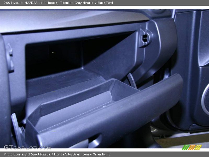 Titanium Gray Metallic / Black/Red 2004 Mazda MAZDA3 s Hatchback