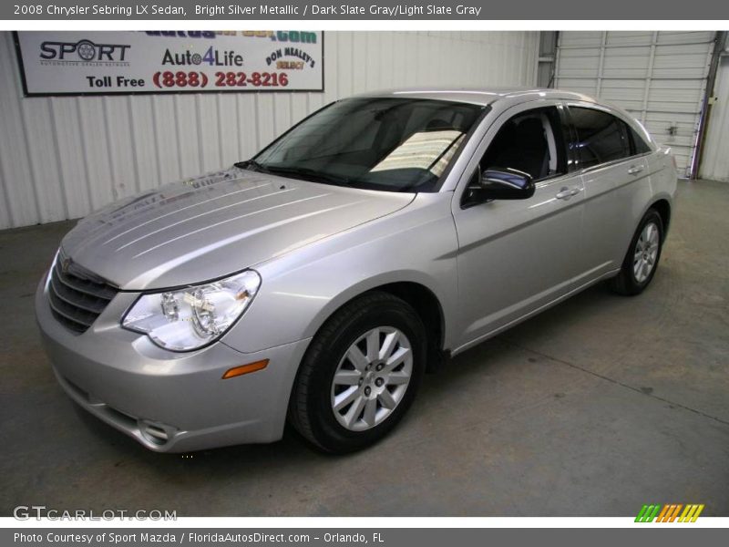 Bright Silver Metallic / Dark Slate Gray/Light Slate Gray 2008 Chrysler Sebring LX Sedan