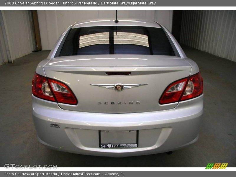 Bright Silver Metallic / Dark Slate Gray/Light Slate Gray 2008 Chrysler Sebring LX Sedan