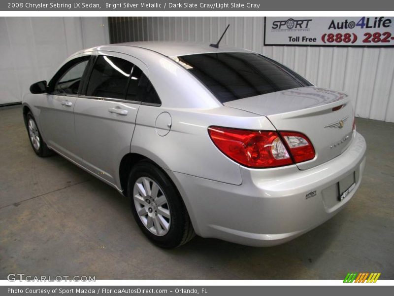 Bright Silver Metallic / Dark Slate Gray/Light Slate Gray 2008 Chrysler Sebring LX Sedan
