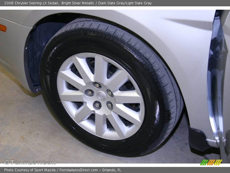 Bright Silver Metallic / Dark Slate Gray/Light Slate Gray 2008 Chrysler Sebring LX Sedan