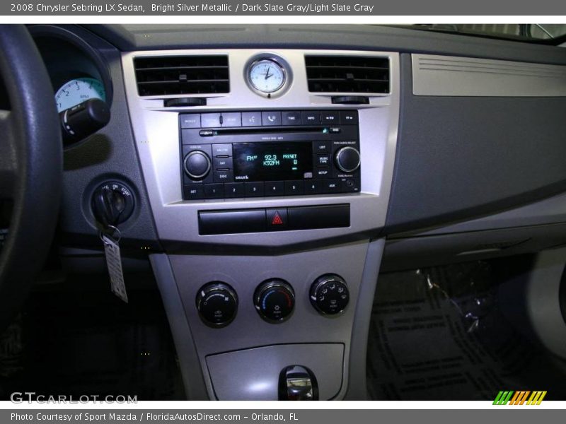 Bright Silver Metallic / Dark Slate Gray/Light Slate Gray 2008 Chrysler Sebring LX Sedan