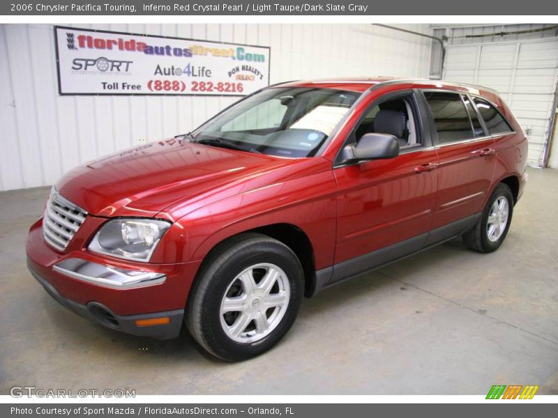 Inferno Red Crystal Pearl / Light Taupe/Dark Slate Gray 2006 Chrysler Pacifica Touring