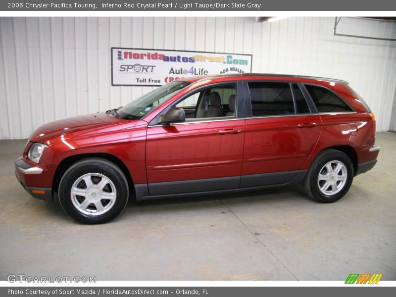 Inferno Red Crystal Pearl / Light Taupe/Dark Slate Gray 2006 Chrysler Pacifica Touring