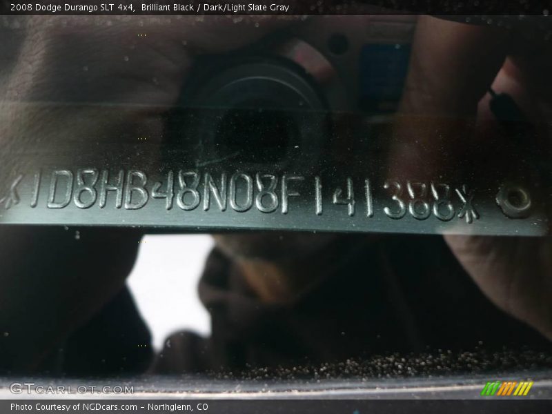 Brilliant Black / Dark/Light Slate Gray 2008 Dodge Durango SLT 4x4