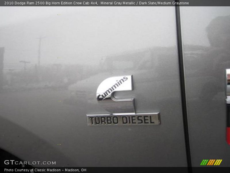 Mineral Gray Metallic / Dark Slate/Medium Graystone 2010 Dodge Ram 2500 Big Horn Edition Crew Cab 4x4