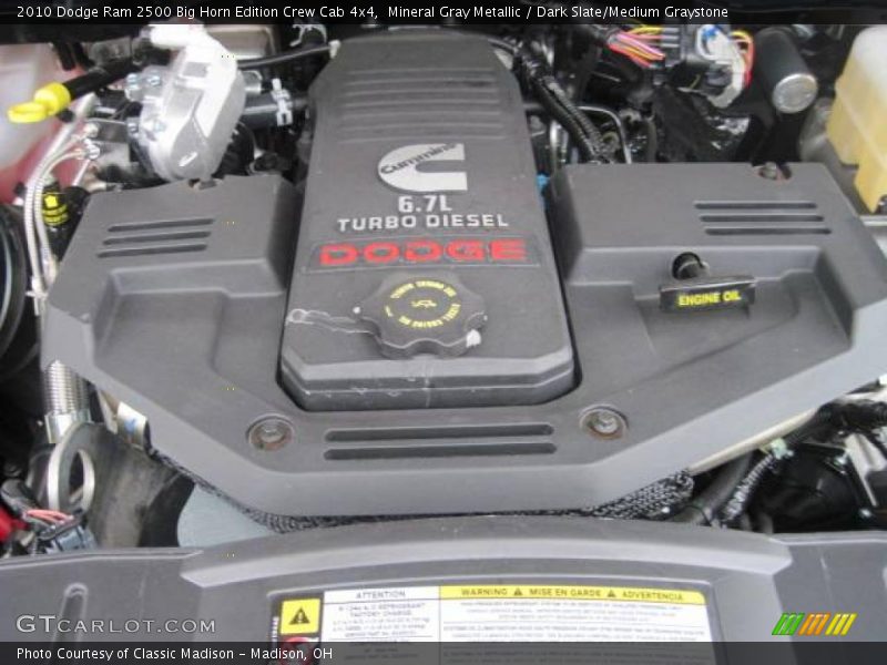 Mineral Gray Metallic / Dark Slate/Medium Graystone 2010 Dodge Ram 2500 Big Horn Edition Crew Cab 4x4