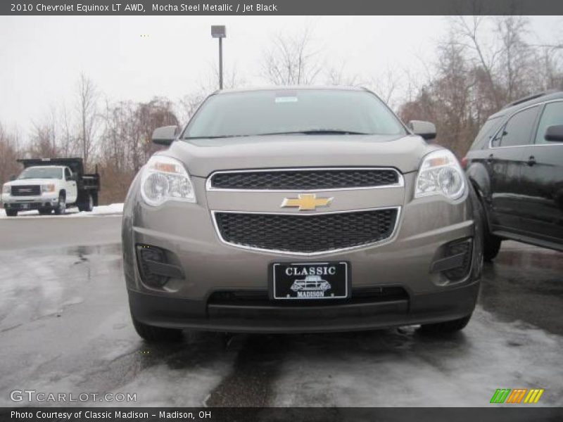 Mocha Steel Metallic / Jet Black 2010 Chevrolet Equinox LT AWD