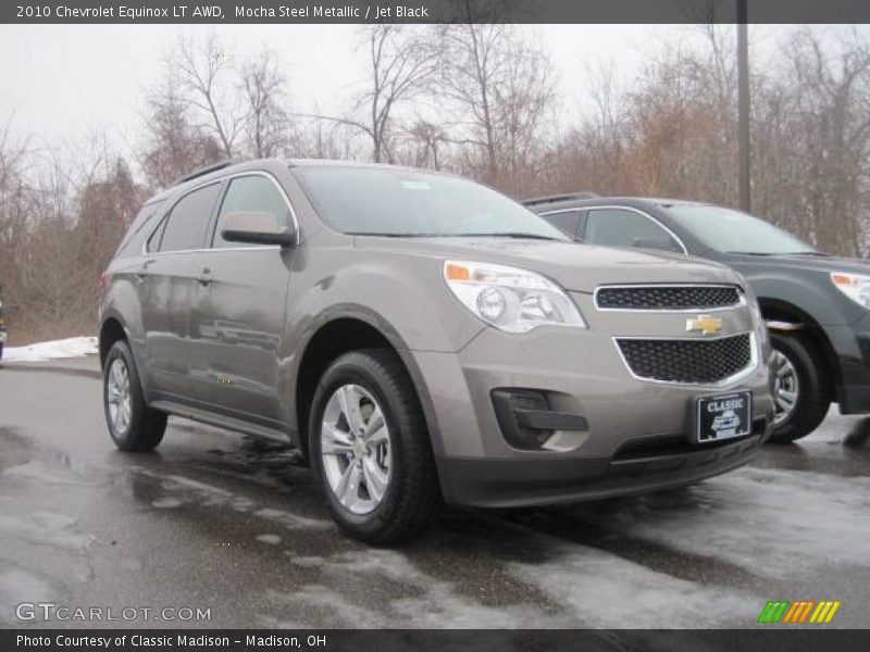 Mocha Steel Metallic / Jet Black 2010 Chevrolet Equinox LT AWD