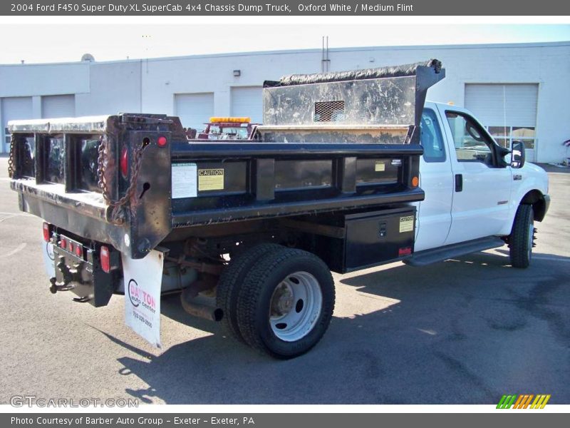Oxford White / Medium Flint 2004 Ford F450 Super Duty XL SuperCab 4x4 Chassis Dump Truck