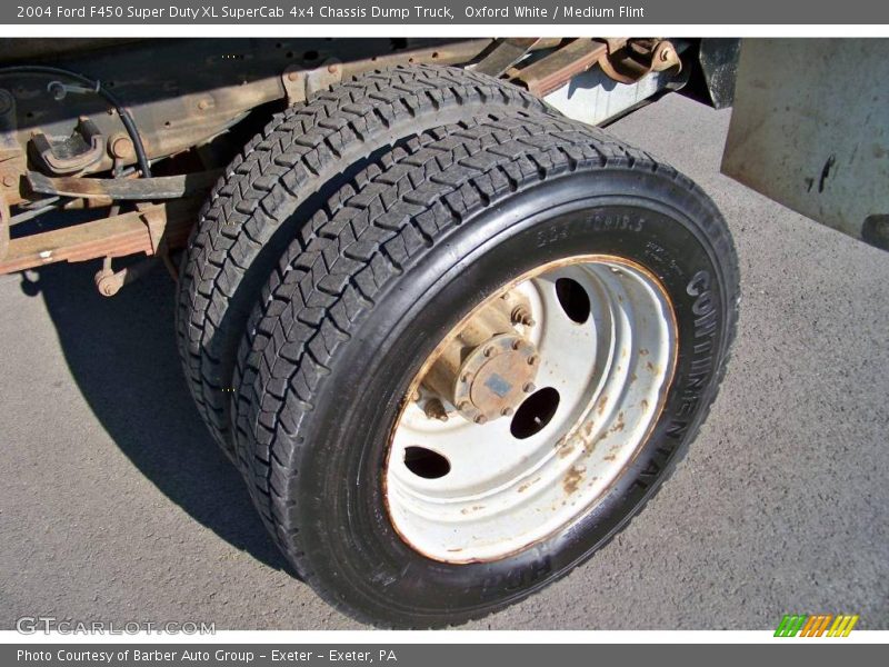 Oxford White / Medium Flint 2004 Ford F450 Super Duty XL SuperCab 4x4 Chassis Dump Truck