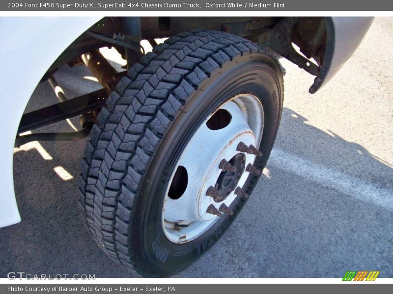 Oxford White / Medium Flint 2004 Ford F450 Super Duty XL SuperCab 4x4 Chassis Dump Truck