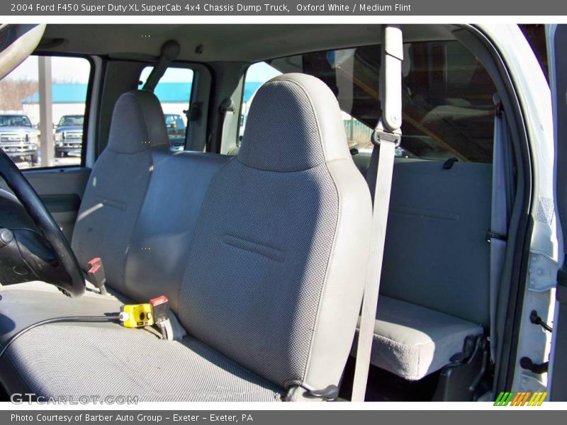 Oxford White / Medium Flint 2004 Ford F450 Super Duty XL SuperCab 4x4 Chassis Dump Truck