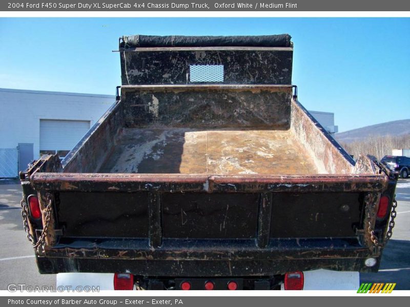 Oxford White / Medium Flint 2004 Ford F450 Super Duty XL SuperCab 4x4 Chassis Dump Truck