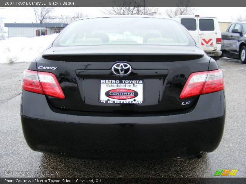Black / Bisque 2007 Toyota Camry LE