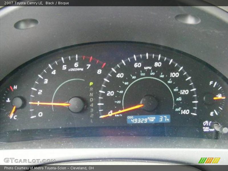 Black / Bisque 2007 Toyota Camry LE