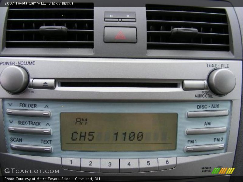 Black / Bisque 2007 Toyota Camry LE