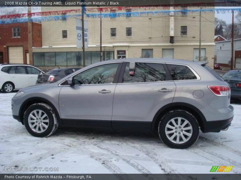Liquid Platinum Metallic / Black 2008 Mazda CX-9 Touring AWD