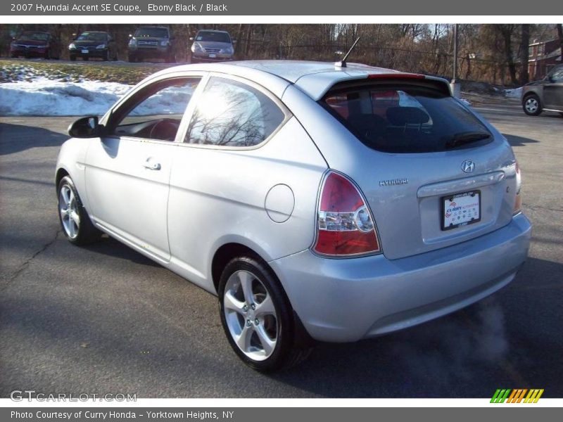 Ebony Black / Black 2007 Hyundai Accent SE Coupe