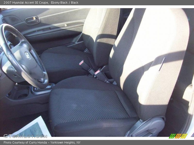 Ebony Black / Black 2007 Hyundai Accent SE Coupe