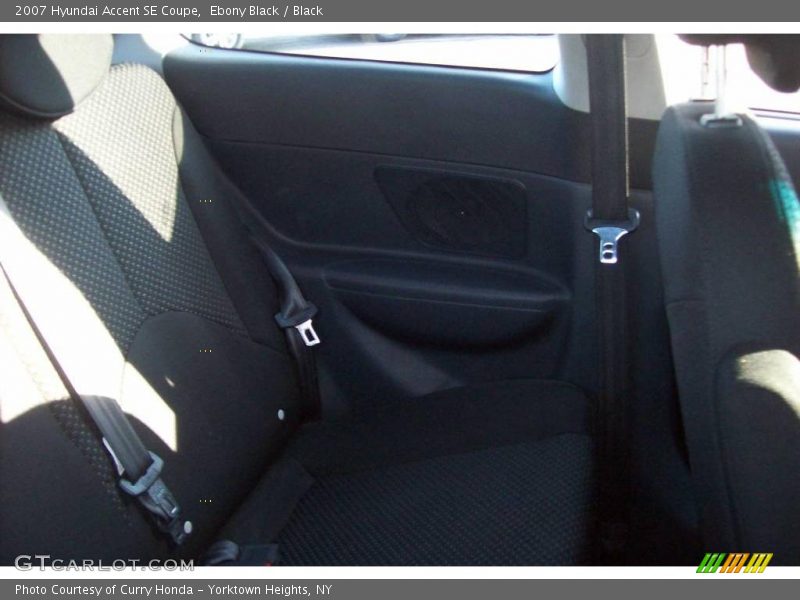 Ebony Black / Black 2007 Hyundai Accent SE Coupe