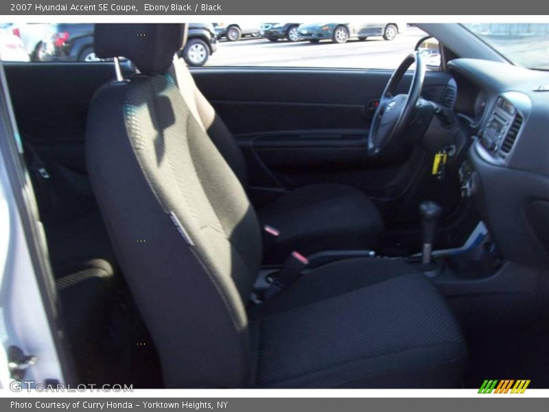 Ebony Black / Black 2007 Hyundai Accent SE Coupe