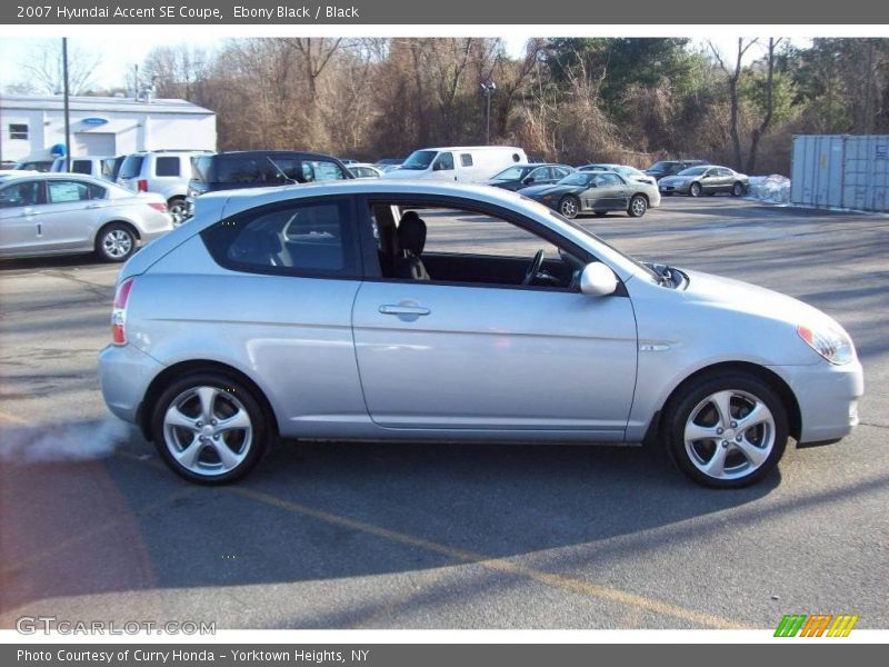 Ebony Black / Black 2007 Hyundai Accent SE Coupe