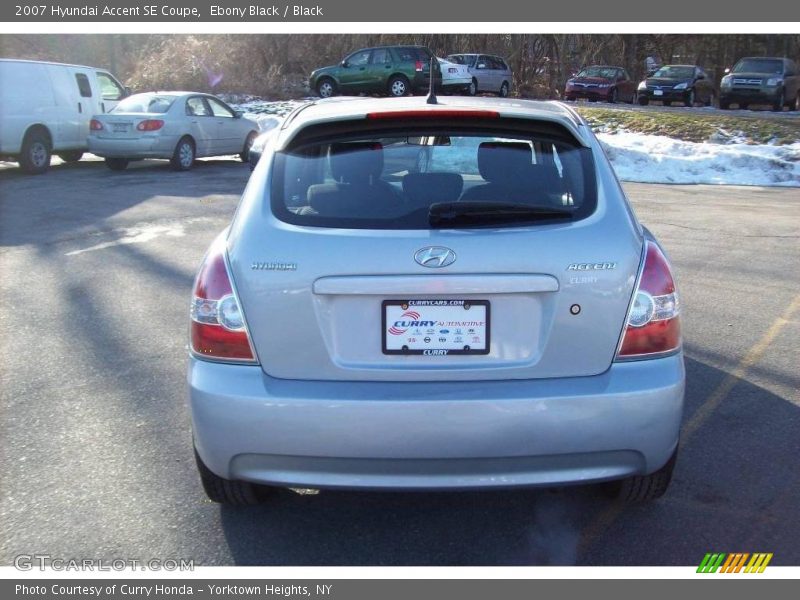 Ebony Black / Black 2007 Hyundai Accent SE Coupe