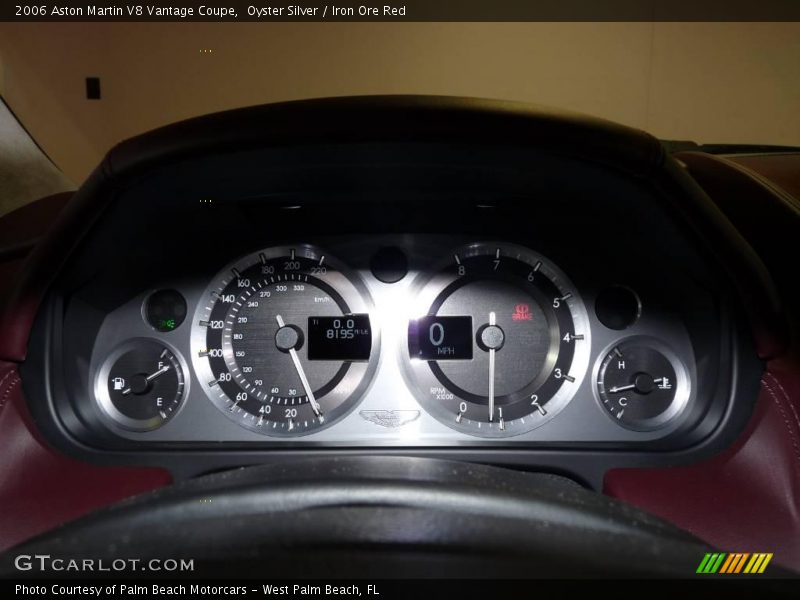 Oyster Silver / Iron Ore Red 2006 Aston Martin V8 Vantage Coupe