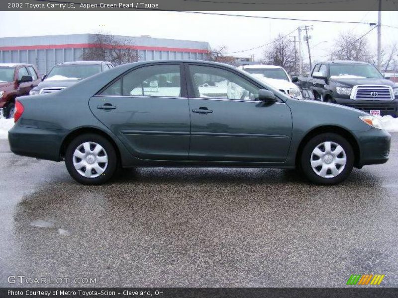 Aspen Green Pearl / Taupe 2002 Toyota Camry LE