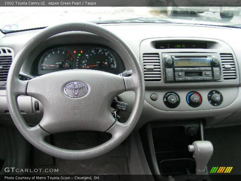 Aspen Green Pearl / Taupe 2002 Toyota Camry LE