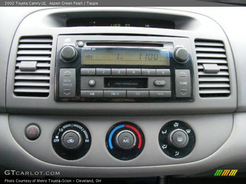 Aspen Green Pearl / Taupe 2002 Toyota Camry LE