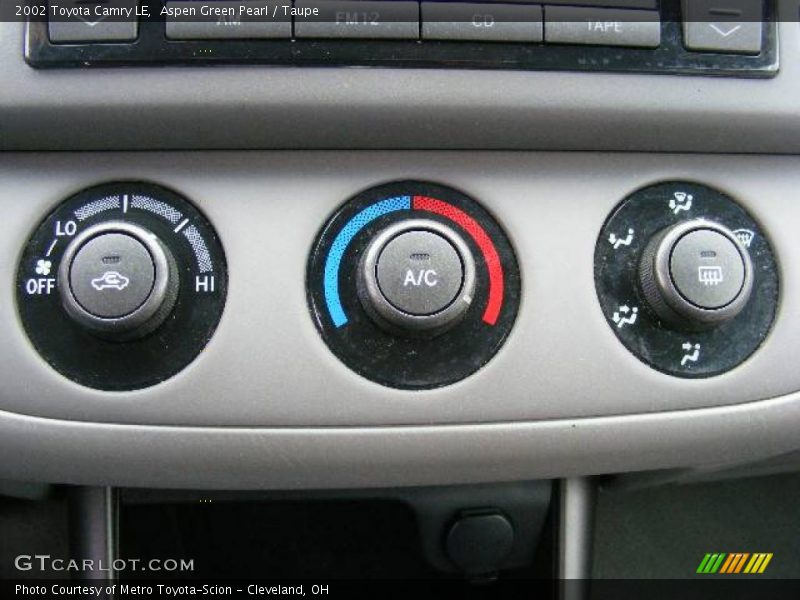 Aspen Green Pearl / Taupe 2002 Toyota Camry LE