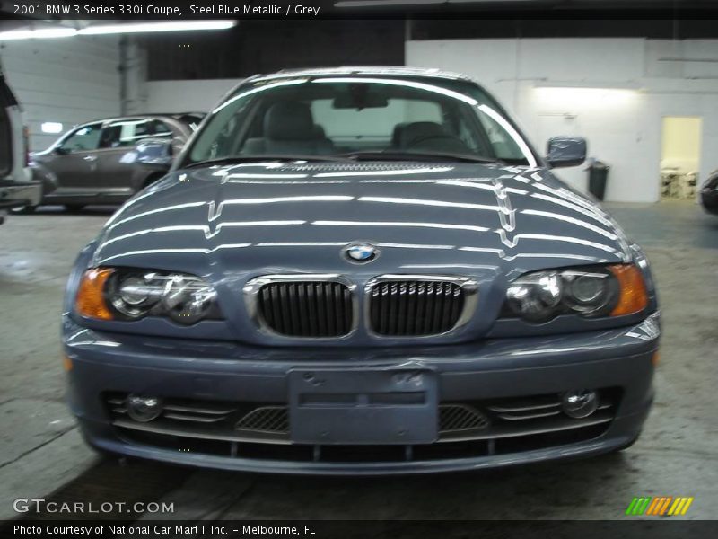 Steel Blue Metallic / Grey 2001 BMW 3 Series 330i Coupe