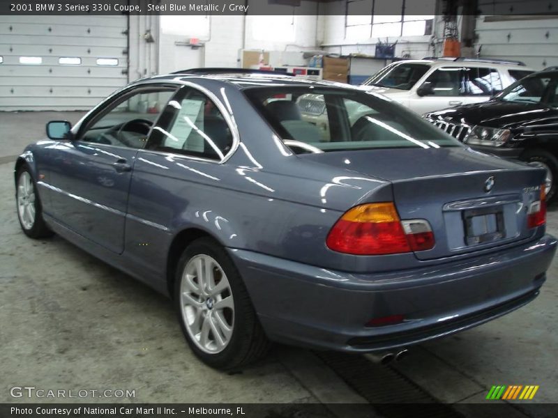 Steel Blue Metallic / Grey 2001 BMW 3 Series 330i Coupe