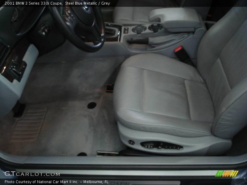 Steel Blue Metallic / Grey 2001 BMW 3 Series 330i Coupe