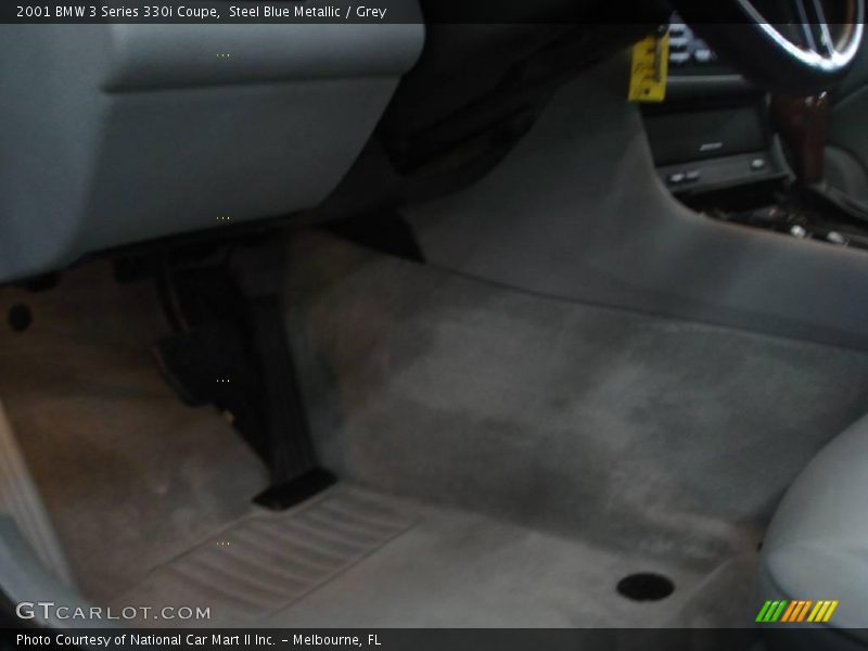 Steel Blue Metallic / Grey 2001 BMW 3 Series 330i Coupe