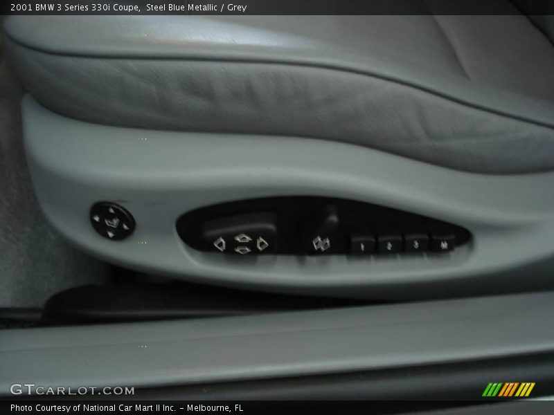 Steel Blue Metallic / Grey 2001 BMW 3 Series 330i Coupe