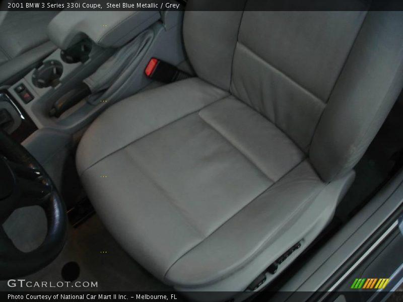 Steel Blue Metallic / Grey 2001 BMW 3 Series 330i Coupe