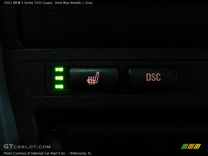 Steel Blue Metallic / Grey 2001 BMW 3 Series 330i Coupe