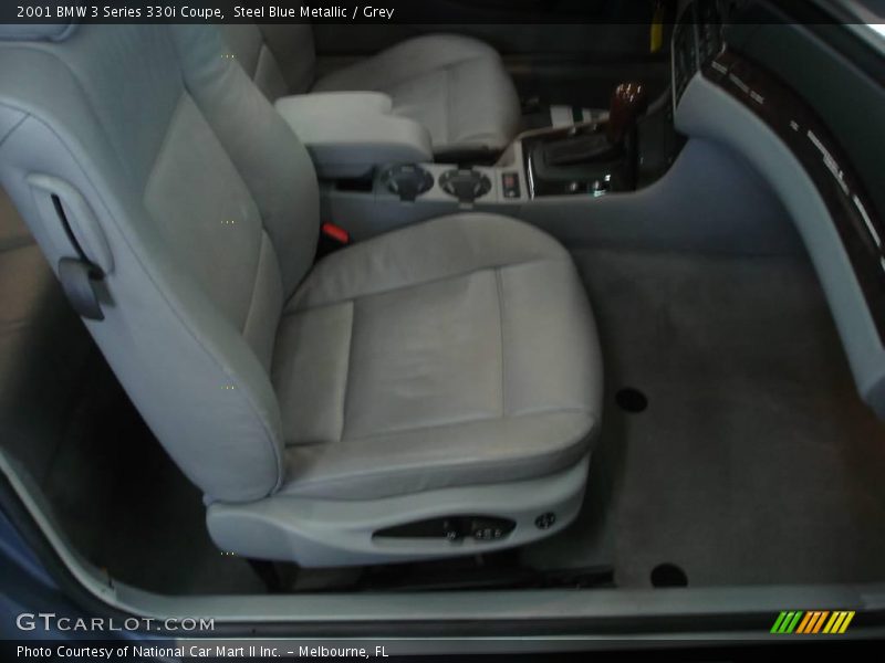 Steel Blue Metallic / Grey 2001 BMW 3 Series 330i Coupe