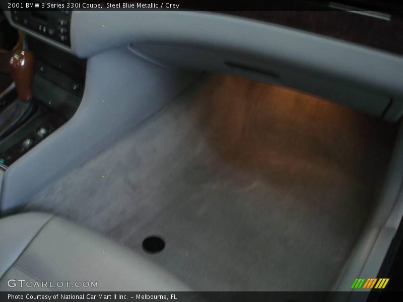 Steel Blue Metallic / Grey 2001 BMW 3 Series 330i Coupe