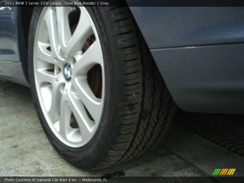 Steel Blue Metallic / Grey 2001 BMW 3 Series 330i Coupe