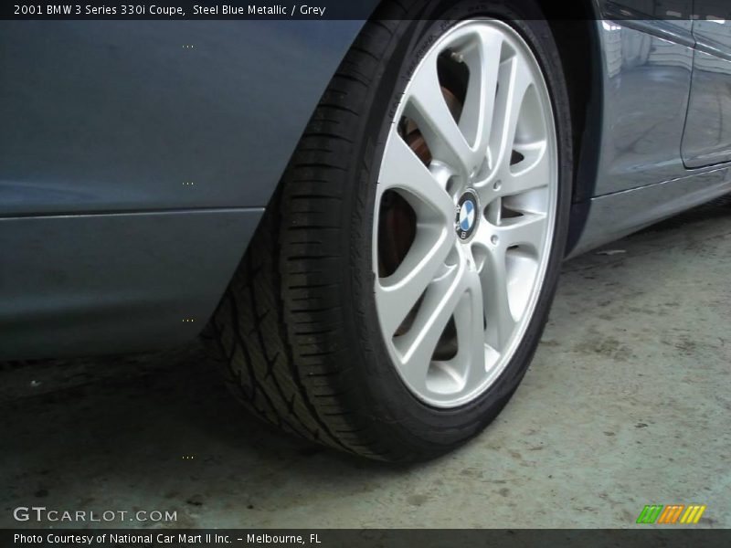 Steel Blue Metallic / Grey 2001 BMW 3 Series 330i Coupe