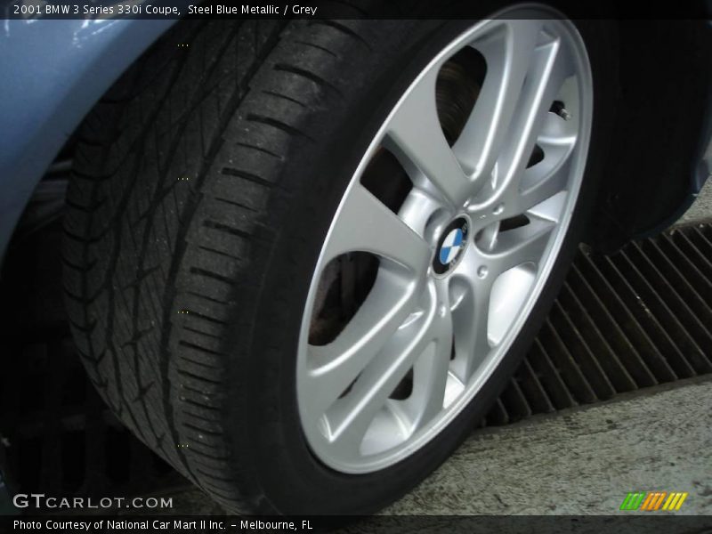 Steel Blue Metallic / Grey 2001 BMW 3 Series 330i Coupe