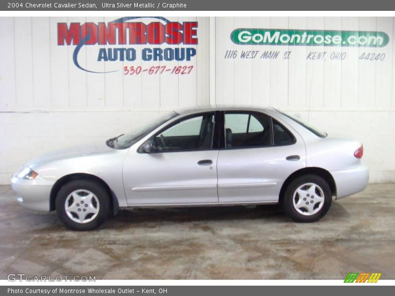 Ultra Silver Metallic / Graphite 2004 Chevrolet Cavalier Sedan