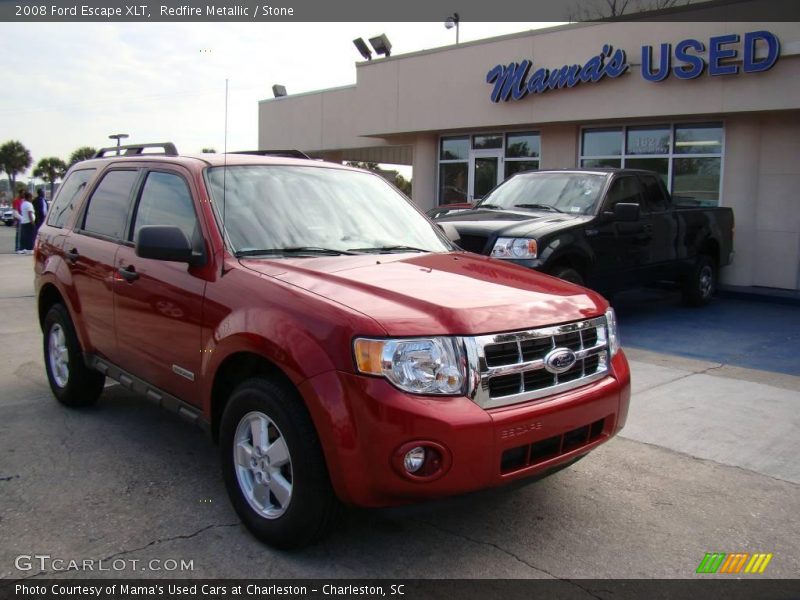 Redfire Metallic / Stone 2008 Ford Escape XLT